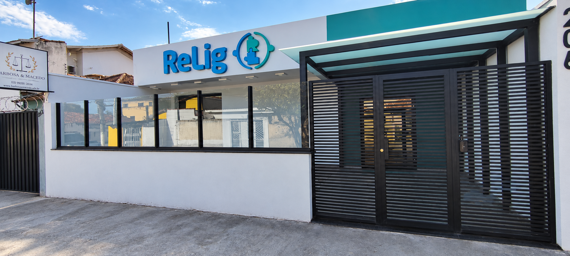 Fachada da clínica Relig, em Guaratinguetá